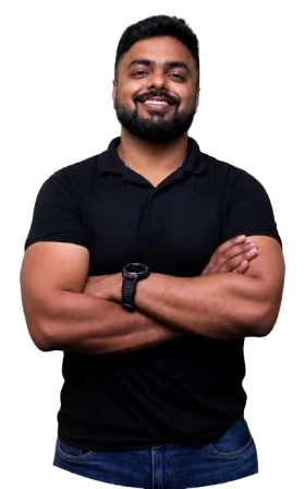 Akaash Garg, lead XR engineer, standing with his arms folded