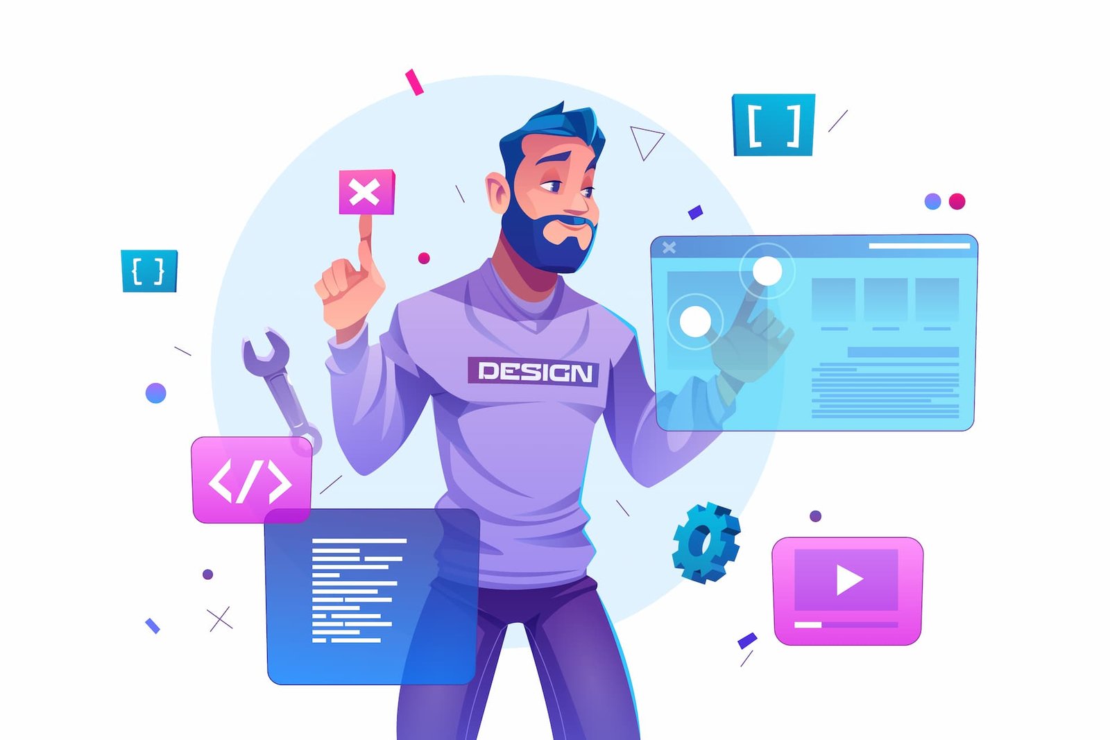 Web Developer Vector Image